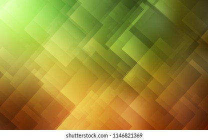 Light Green, Yellow vector cover with stright stripes. Lines on blurred abstract background with gradient. The pattern for ad, booklets, leaflets.
