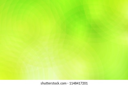 Light Green, Yellow vector cover with spots. Glitter abstract illustration with blurred drops of rain. Pattern can be used for beautiful websites.
