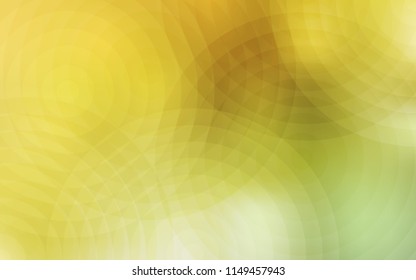 Light Green, Yellow vector cover with spots. Blurred bubbles on abstract background with colorful gradient. New design for ad, poster, banner of your website.