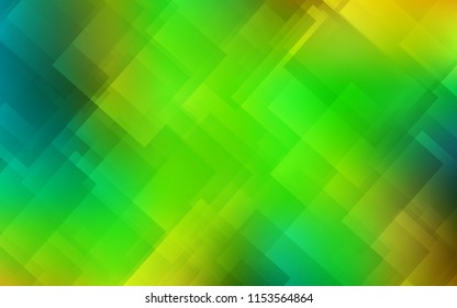 Light Green, Yellow vector cover with stright stripes. Decorative shining illustration with lines on abstract template. Pattern for ads, posters, banners.