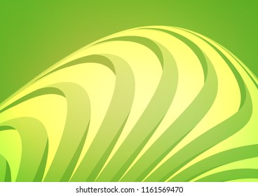Light Green, Yellow vector cover with long lines. Shining colored illustration with narrow lines. Best design for your ad, poster, banner.
