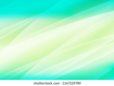Light Green, Yellow vector cover with long lines. Shining colored illustration with narrow lines. Best design for your ad, poster, banner.