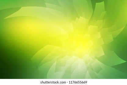 Light Green, Yellow vector cover with set of hexagons. Colorful hexagons on white backdrop. New design for website's poster, banner.