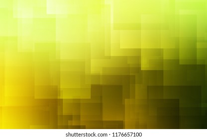 Light Green, Yellow vector cover with stright stripes. Decorative shining illustration with lines on abstract template. Best design for your ad, poster, banner.