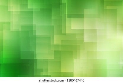 Light Green, Yellow vector cover with stright stripes. Lines on blurred abstract background with gradient. The pattern for ad, booklets, leaflets.