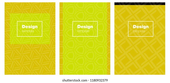 Light Green, Yellow vector cover for notebooks. Blurred decorative design in abstract style with textbox. Completely new template books.