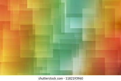 Light Green, Yellow vector cover with stright stripes. Glitter abstract illustration with colored sticks. Smart design for your business advert.