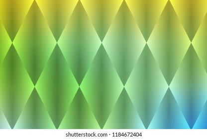 Light Green, Yellow vector cover in polygonal style. Abstract gradient illustration with rectangles. Smart design for your business advert.