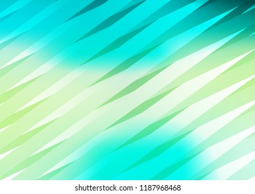 Light Green, Yellow vector cover with long lines. Lines on blurred abstract background with gradient. The pattern can be used for websites.