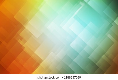 Light Green, Yellow vector cover with stright stripes. Lines on blurred abstract background with gradient. The pattern for ad, booklets, leaflets.