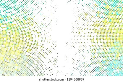 Light Green, Yellow vector cover with spots. Modern abstract illustration with colorful water drops. Pattern of water, rain drops.