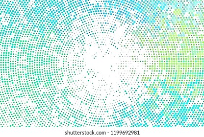 Light Green, Yellow vector cover with spots. Blurred bubbles on abstract background with colorful gradient. Pattern for beautiful websites.
