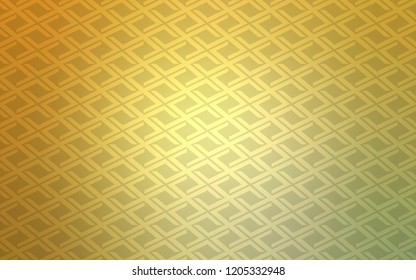 Light Green, Yellow vector cover in polygonal style. Rectangles on abstract background with colorful gradient. Modern template for your landing page.