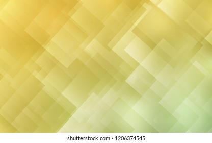 Light Green, Yellow vector cover with stright stripes. Lines on blurred abstract background with gradient. The pattern for ad, booklets, leaflets.