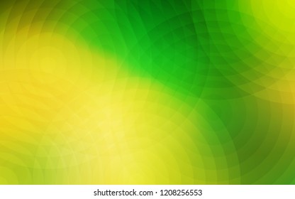 Light Green, Yellow vector cover with spots. Modern abstract illustration with colorful water drops. Completely new template for your brand book.