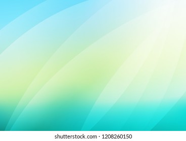 Light Green, Yellow vector cover with long lines. Lines on blurred abstract background with gradient. The pattern can be used as ads, poster, banner for commercial.