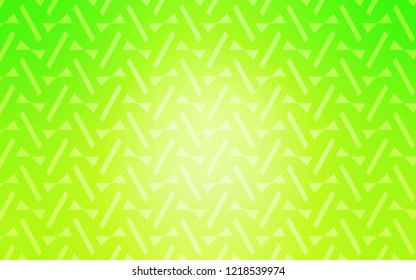Light Green, Yellow vector cover with polygonal style. Decorative design in abstract style with triangles. Pattern for commercials.