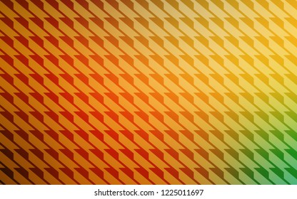 Light Green, Yellow vector cover with stright stripes. Blurred decorative design in simple style with lines. Template for your beautiful backgrounds.