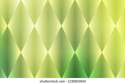 Light Green, Yellow vector cover in polygonal style. Abstract gradient illustration with rectangles. Best design for your ad, poster, banner.