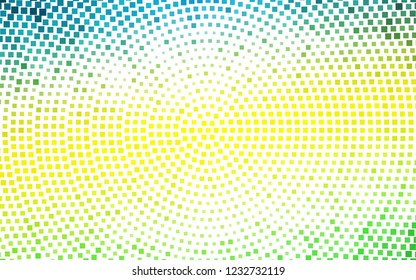 Light Green, Yellow vector cover in polygonal style. Decorative design in abstract style with rectangles. Pattern for commercials.