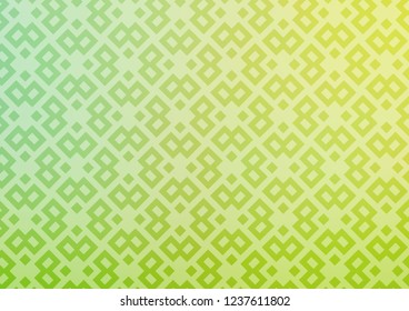 Light Green, Yellow vector cover in polygonal style. Rectangles on abstract background with colorful gradient. Pattern for busines ad, booklets, leaflets