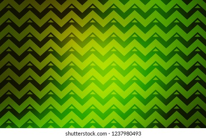 Light Green, Yellow vector cover with polygonal style. Beautiful illustration with triangles in nature style. Pattern for websites.