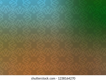 Light Green, Yellow vector cover in triangles, cubes. Illustration with colorful triangles, rectangles. Smart design for your business advert.