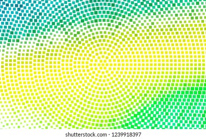 Light Green, Yellow vector cover in polygonal style. Beautiful illustration with rectangles and squares. Pattern for busines ad, booklets, leaflets