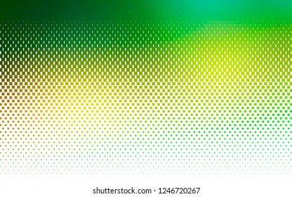 Light Green, Yellow vector cover in polygonal style. Illustration with set of colorful rectangles. Best design for your ad, poster, banner.