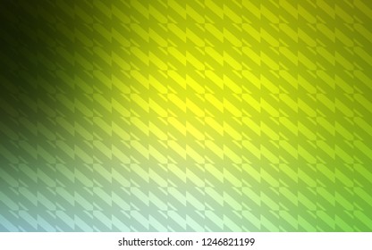 Light Green, Yellow vector cover with stright stripes. Modern geometrical abstract illustration with Lines. Best design for your ad, poster, banner.