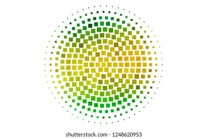 Light Green, Yellow vector cover in polygonal style. Glitter abstract illustration with rectangular shapes. Pattern for busines ad, booklets, leaflets