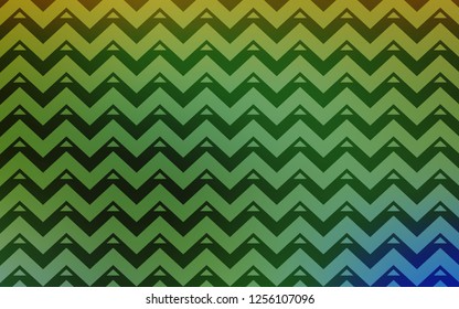 Light Green, Yellow vector cover with polygonal style. Abstract gradient illustration with triangles, lines. Pattern for commercials.
