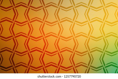 Light Green, Yellow vector cover with stright stripes. Modern geometrical abstract illustration with Lines. Pattern for ads, posters, banners.
