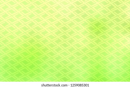 Light Green, Yellow vector cover in polygonal style. Rectangles on abstract background with colorful gradient. Pattern for busines ad, booklets, leaflets
