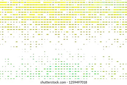 Light Green, Yellow vector cover with long lines. Blurred decorative design in simple style with lines. The pattern can be used for websites.