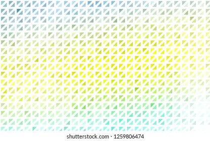Light Green, Yellow vector cover in polygonal style. Modern abstract illustration with colorful triangles. Pattern for commercials.