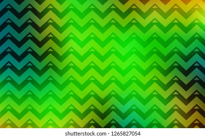 Light Green, Yellow vector cover with polygonal style. Beautiful illustration with triangles in nature style. Pattern for commercials.