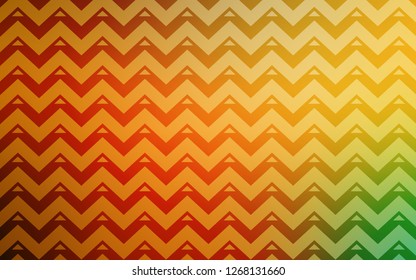Light Green, Yellow vector cover with polygonal style. Illustration with set of colorful triangles, lines. Pattern for commercials.