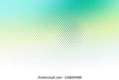 Light Green, Yellow vector cover in polygonal style. Glitter abstract illustration with rectangular shapes. Best design for your ad, poster, banner.
