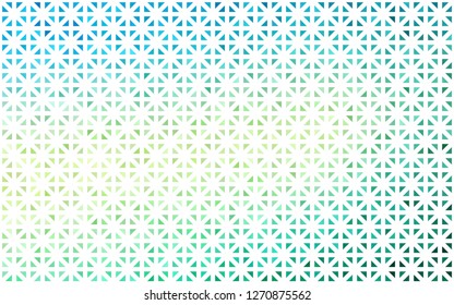 Light Green, Yellow vector cover in polygonal style. Decorative design in abstract style with triangles. Best design for your ad, poster, banner.