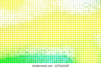 Light Green, Yellow vector cover in polygonal style. Decorative design in abstract style with rectangles. Smart design for your business advert.