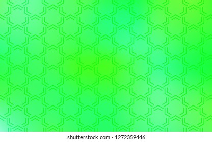 Light Green, Yellow vector cover with stright stripes. Glitter abstract illustration with colored sticks. Template for your beautiful backgrounds.