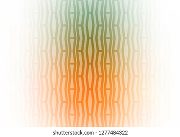 Light Green, Yellow vector cover with long lines. Glitter abstract illustration with colored sticks. Best design for your ad, poster, banner.