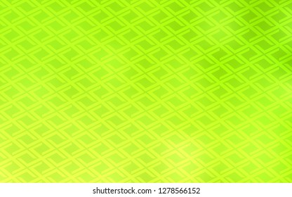 Light Green, Yellow vector cover in polygonal style. Illustration with set of colorful rectangles. Modern template for your landing page.