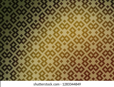 Light Green, Yellow vector cover in polygonal style. Rectangles on abstract background with colorful gradient. Modern template for your landing page.
