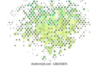 Light Green, Yellow vector cover in polygonal style. Abstract gradient illustration with rectangles. Pattern for busines ad, booklets, leaflets