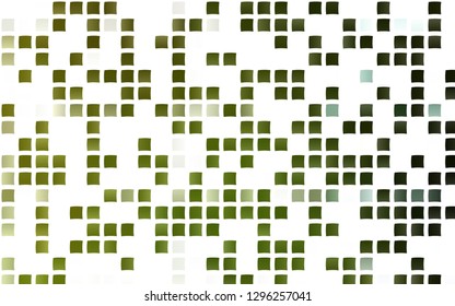 Light Green, Yellow vector cover in polygonal style. Beautiful illustration with rectangles and squares. Pattern for busines ad, booklets, leaflets