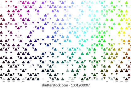 Light Green, Yellow vector cover in polygonal style. Modern abstract illustration with colorful triangles. Pattern for busines ad, booklets, leaflets