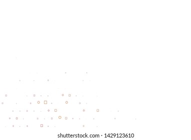 Light Green, Yellow vector cover with circles, cubes. Decorative design in abstract style with circles, rectangles. Completely new template for your brand book.