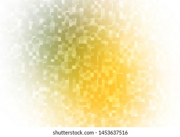 Light Green, Yellow vector cover in polygonal style. Abstract gradient illustration with rectangles. Pattern for commercials.